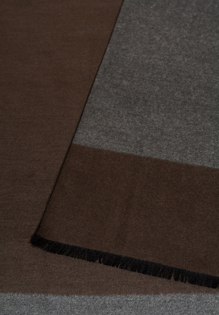 ETERNA SCHAL BRAUN UNIFARBEN