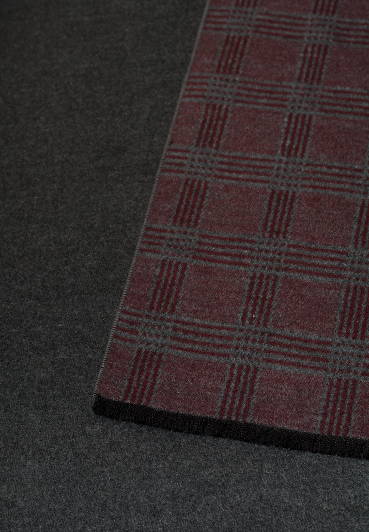 ETERNA SCHAL WEINROT KARIERT