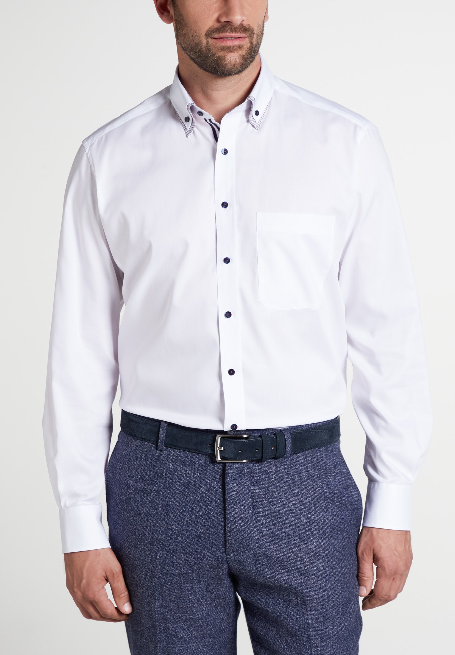 ETERNA LANGARM HEMD COMFORT FIT PINPOINT