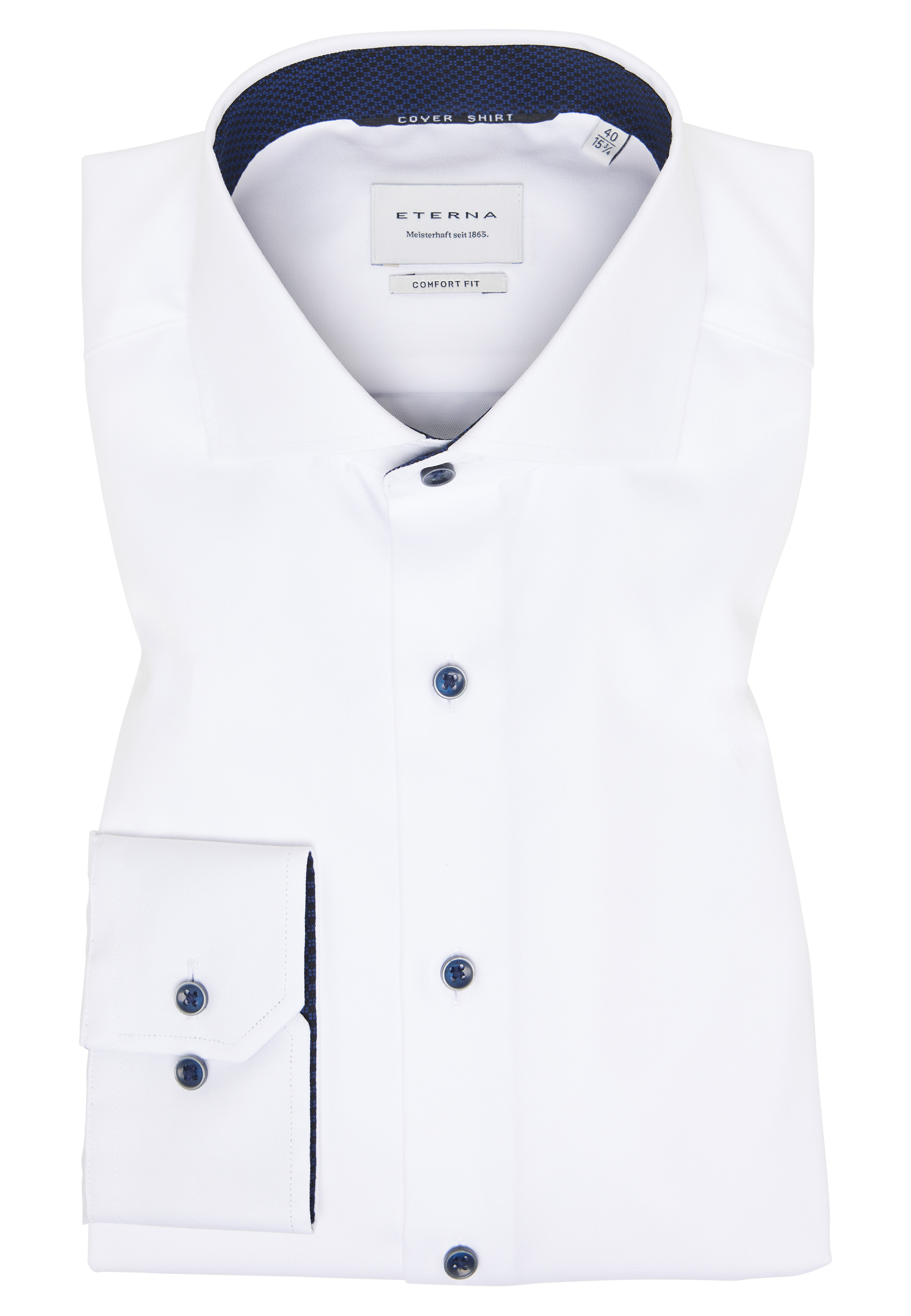 ETERNA LANGARM HEMD COMFORT FIT COVER SHIRT TWILL
