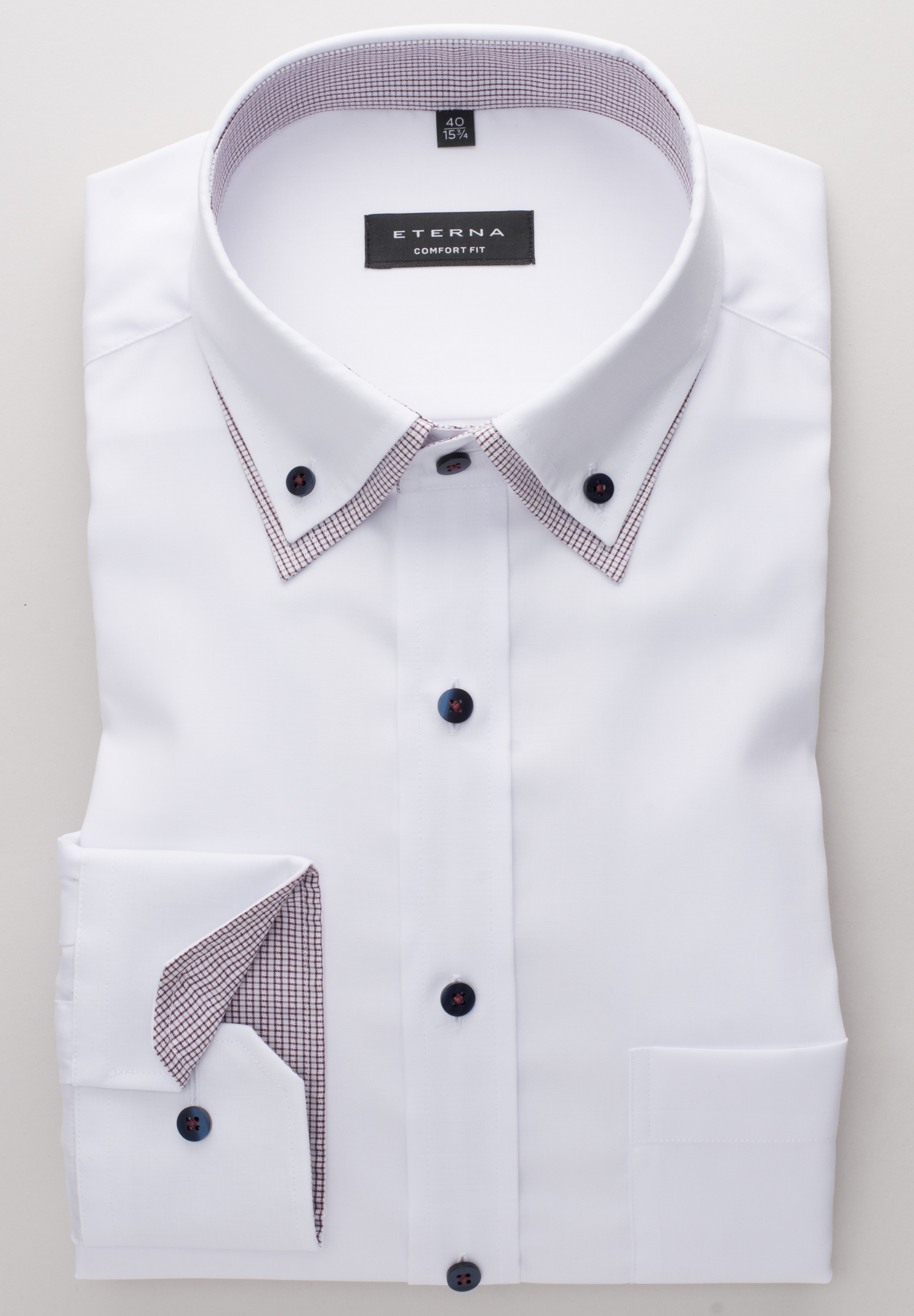 ETERNA LANGARM HEMD COMFORT FIT PINPOINT