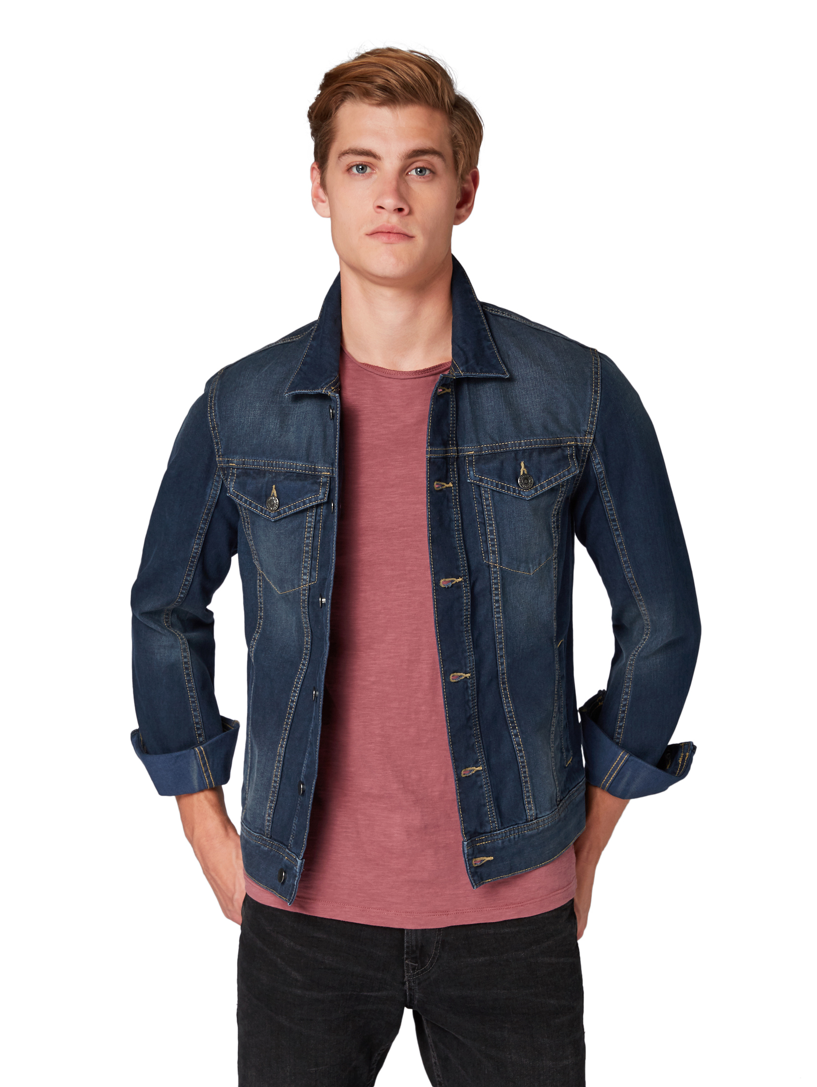 blue denim jacket, Stone Blue Denim Tint