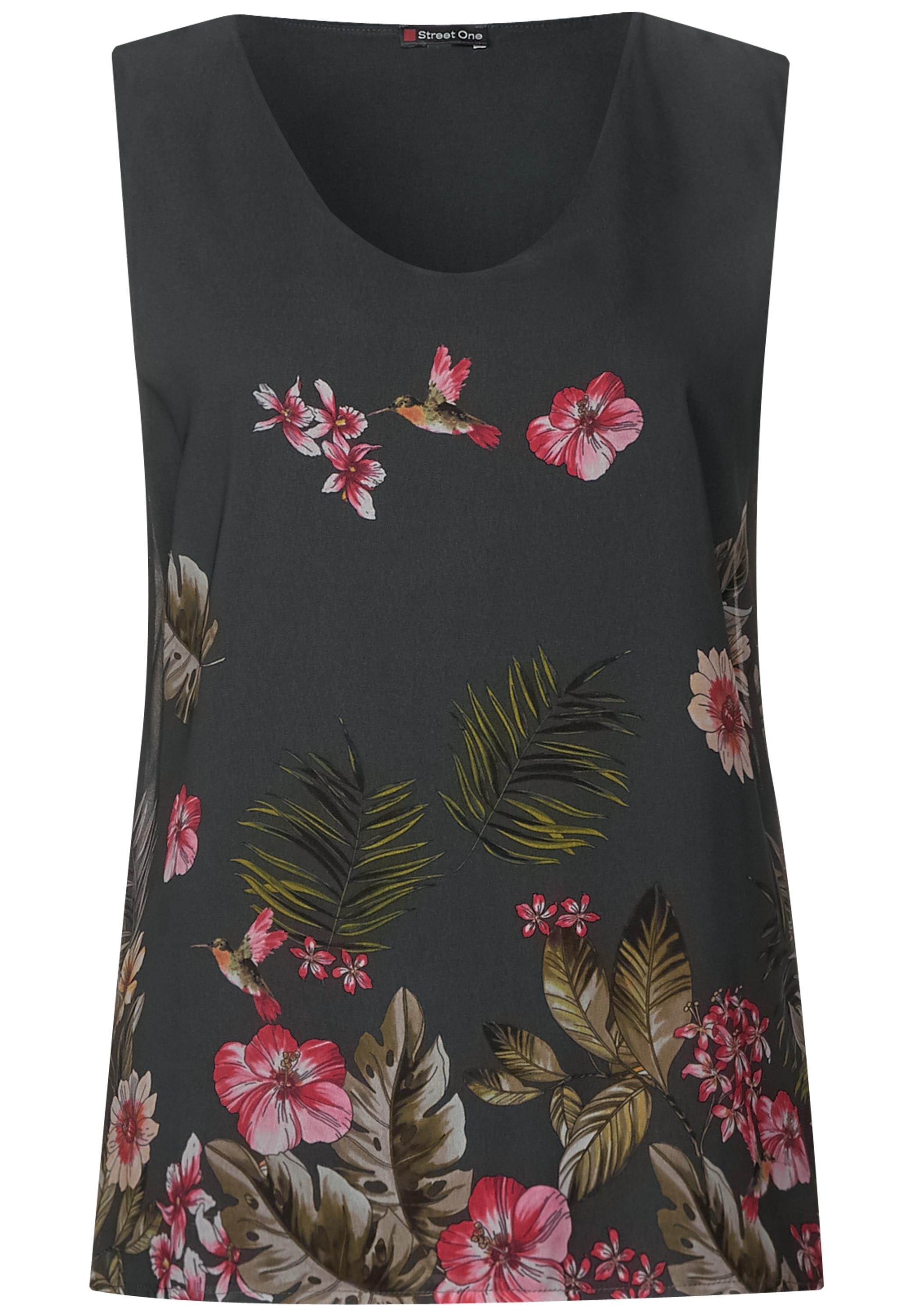 Chiffon Shirt mit Print
