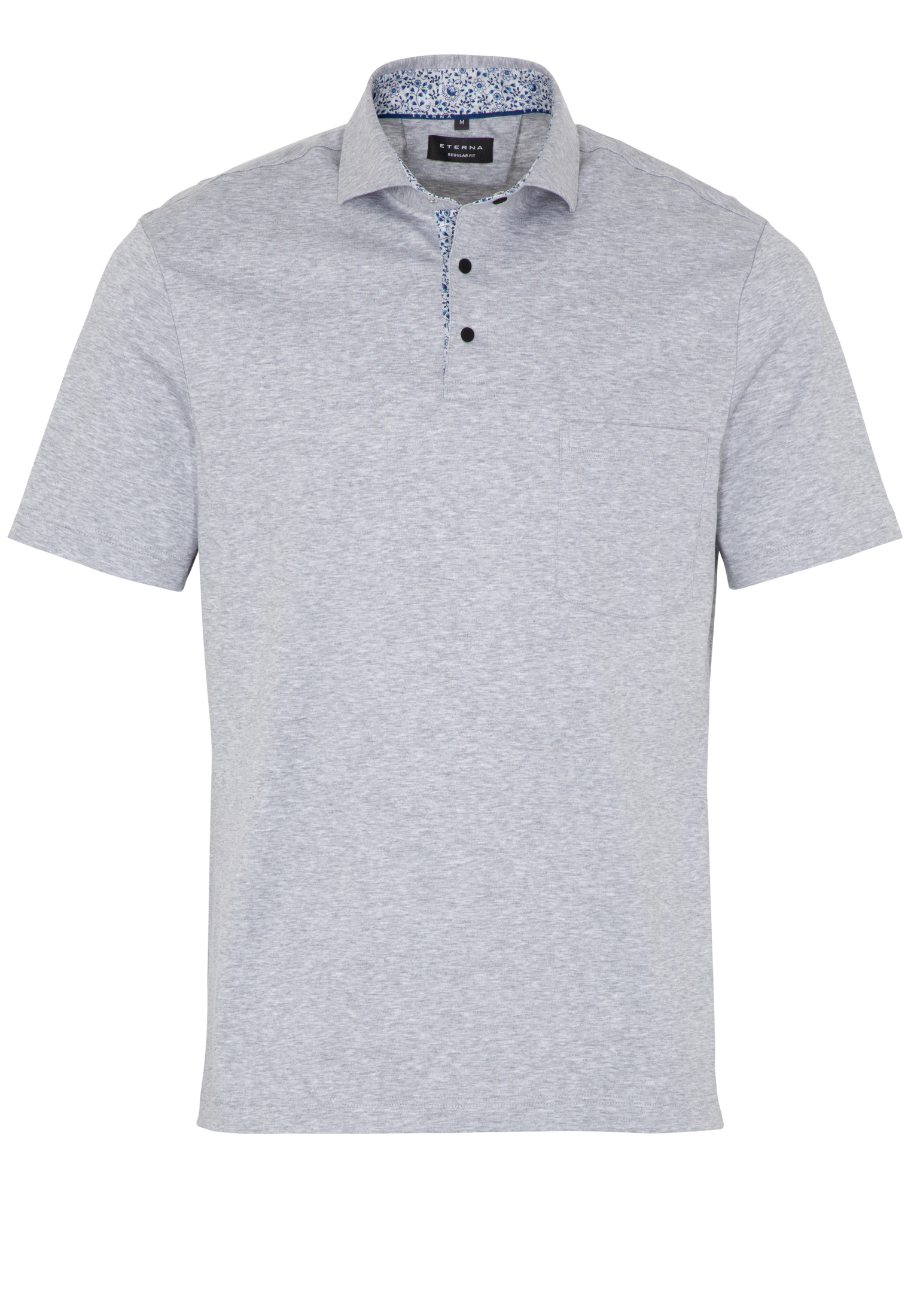ETERNA KURZARM POLOSHIRT REGULAR FIT JERSEY