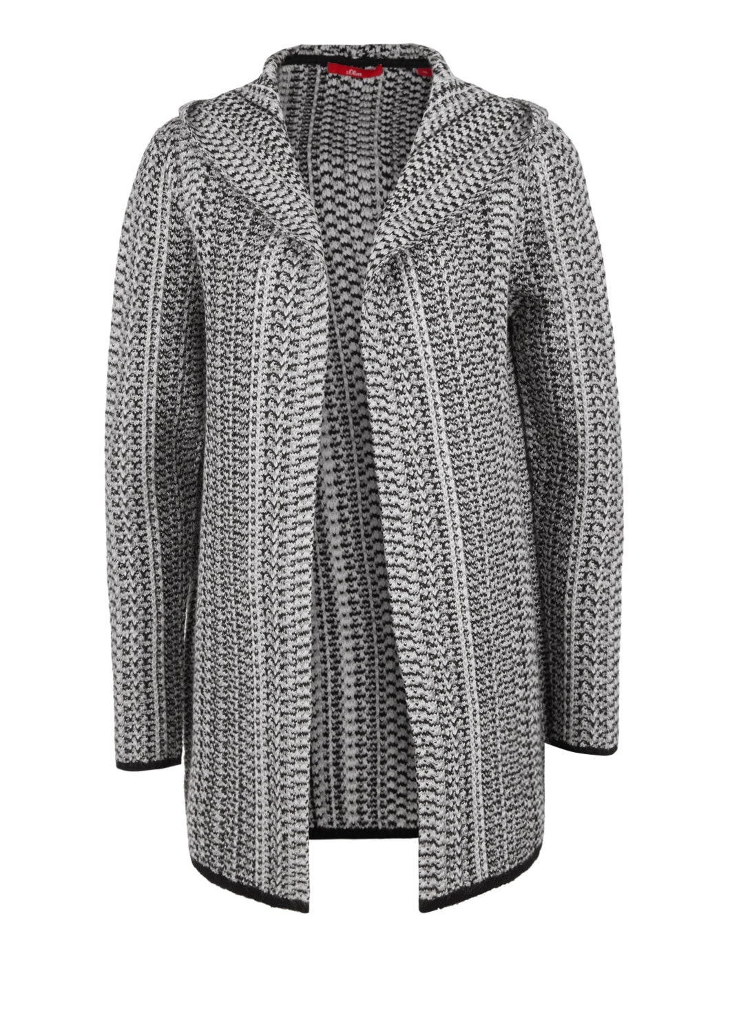 Kapuzen-Strickjacke
