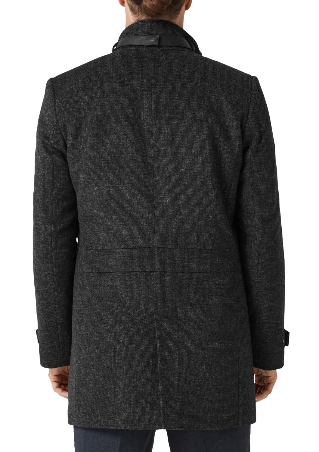 MANTEL, black tweed