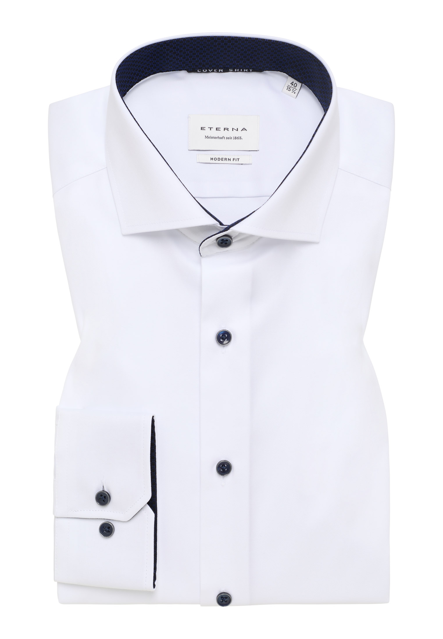 ETERNA LANGARM HEMD MODERN FIT COVER SHIRT TWILL