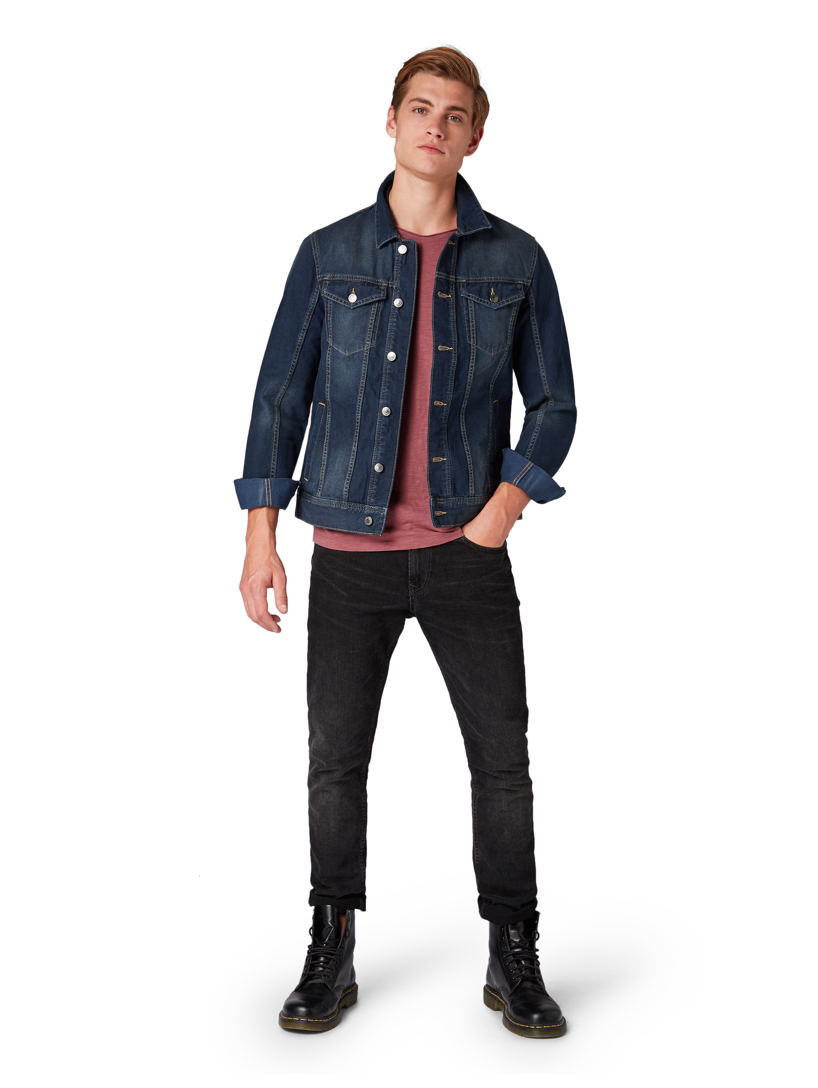 blue denim jacket, Stone Blue Denim Tint