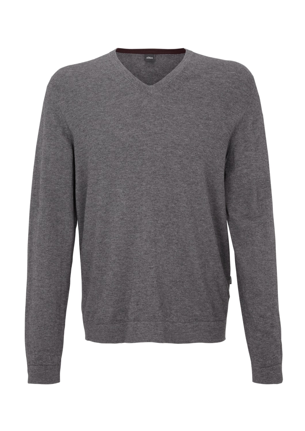 PULLOVER LANGARM, steel melange