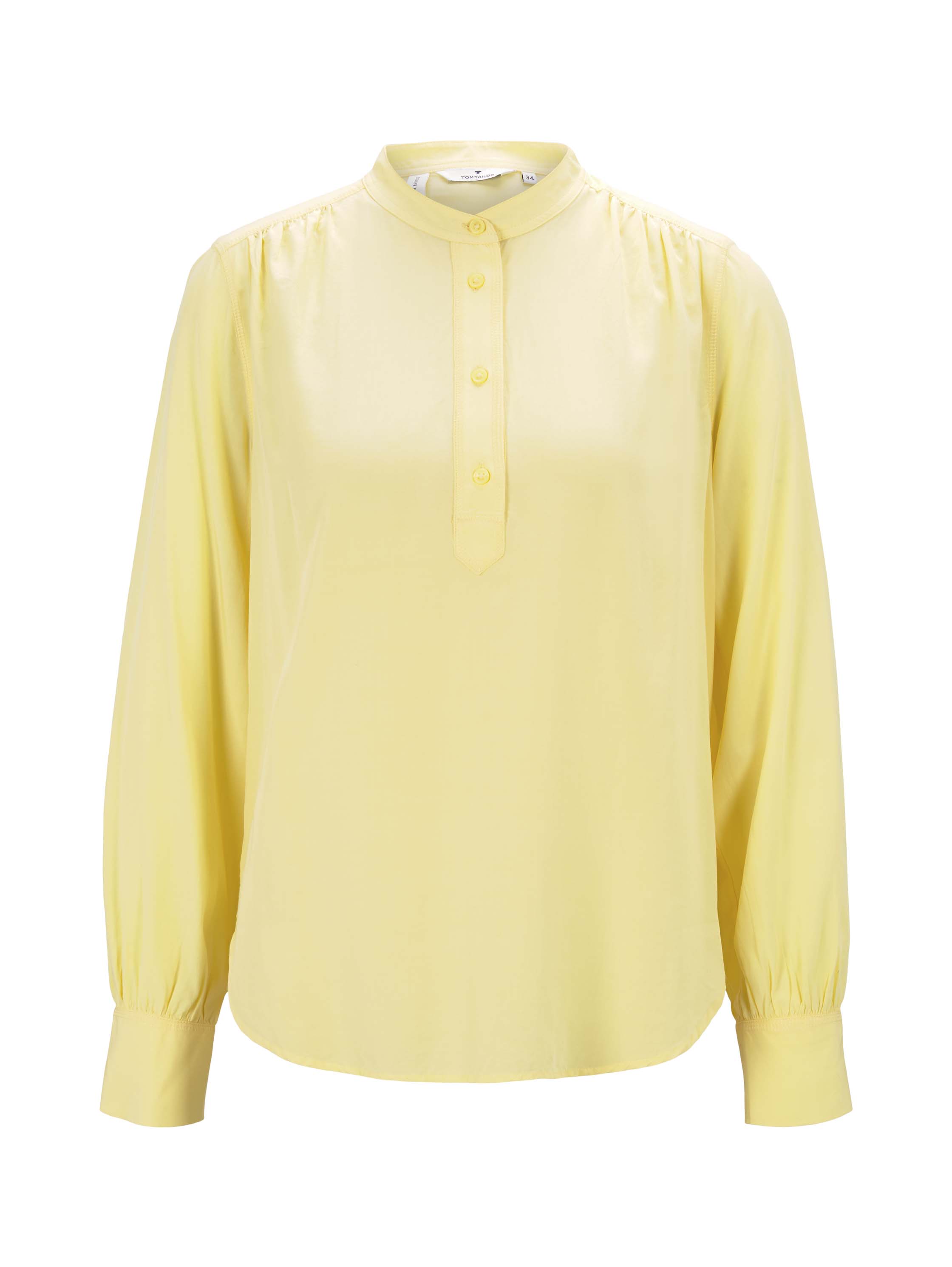 blouse with stitching details, honey popcorn